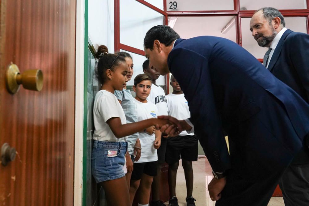 Juanma Moreno inaugura el nuevo curso en Málaga