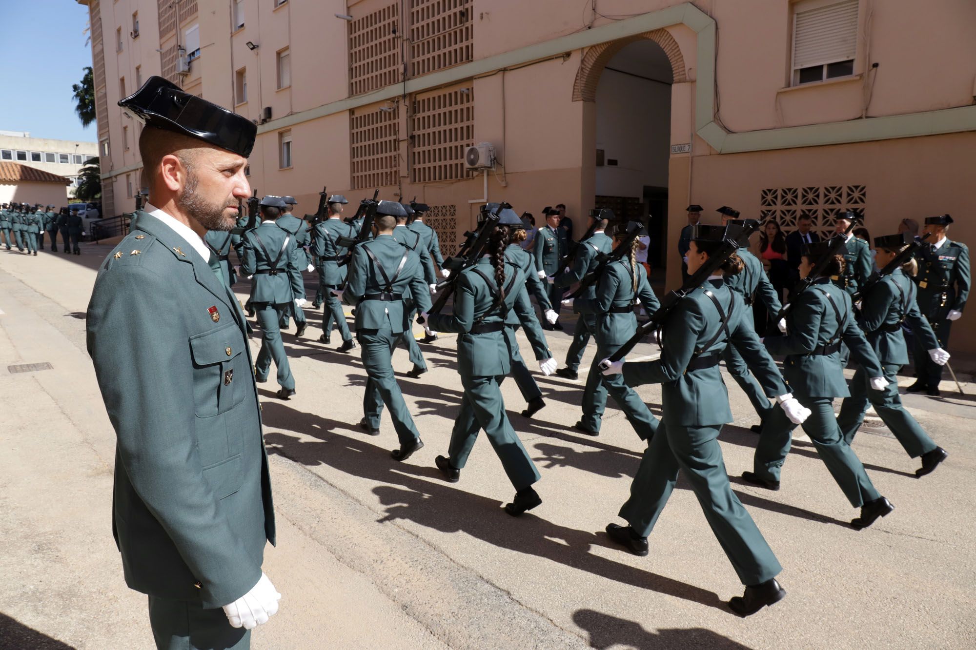 Imagen del acto del 178 aniversario de la fundación de la Guardia Civil, en Málaga.