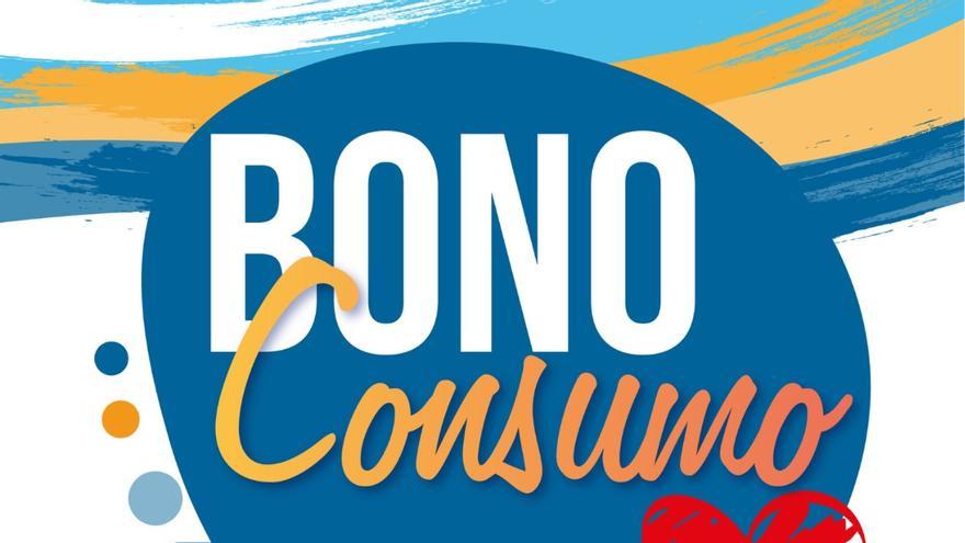 Cartel anunciador del bono consumo en Torrevieja