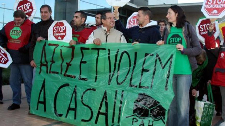 Protesta de la PAH de Girona pel procediment d&#039;expulsió d&#039;un activista