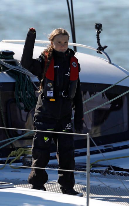 Greta Thunberg llega a Lisboa