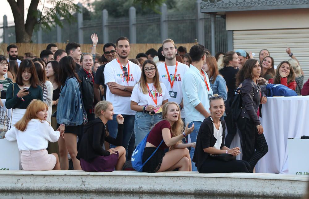 Este martes ha tenido lugar el acto de bienvenida a los alumnos de intercambio internacional y estudiantes del Centro Internacional de Español, procedentes de más de 50 países. El acto tuvo lugar en el Jardín Botánico del Campus de Teatinos