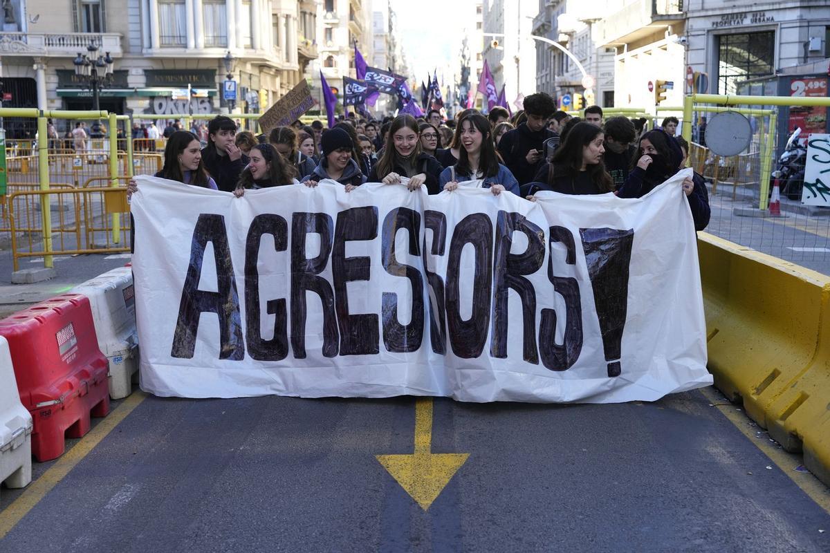 Imagen de archivo de una manifestación contra las agresiones