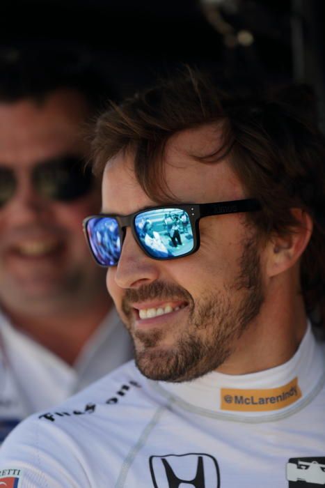 Fernando Alonso participa en las pruebas libres de las 500 millas de Indianápolis