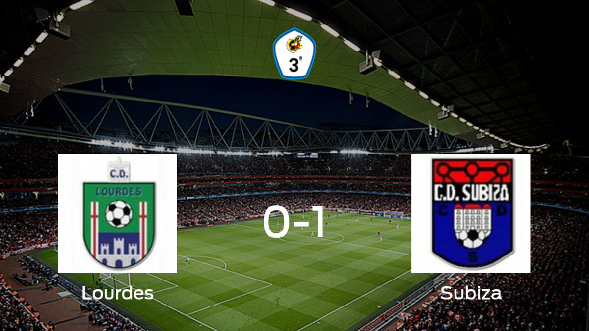 El Subiza gana 0-1 al Lourdes y se lleva los tres puntos
