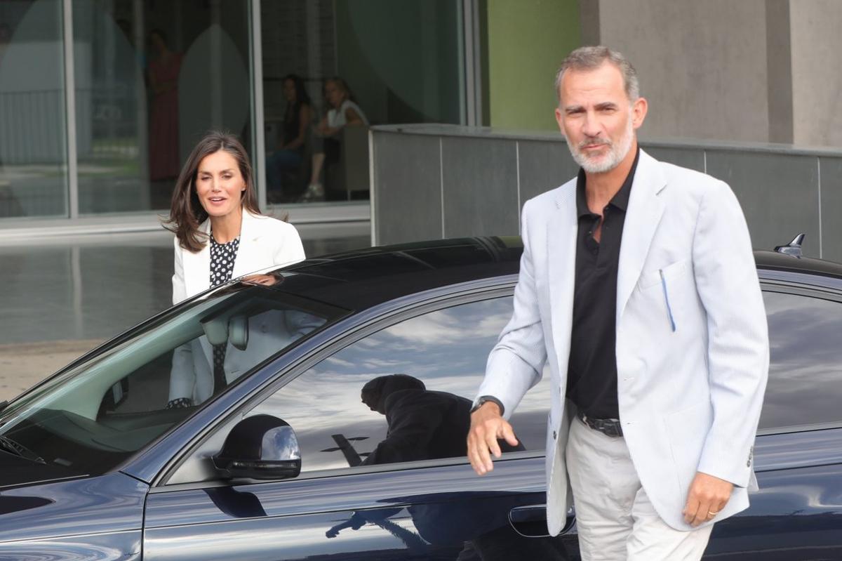 25/08/2019 Visitas del rey Felipe VI y la reina Letizia a don Juan Carlos tras ser operado en el Hospital Universitario QuirÃ³nsalud de Pozuelo de AlarcÃ³n (Madrid)