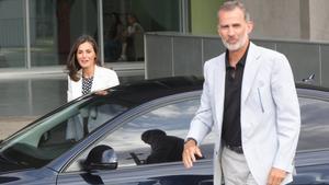 25/08/2019 Visitas del rey Felipe VI y la reina Letizia a don Juan Carlos tras ser operado en el Hospital Universitario QuirÃ³nsalud de Pozuelo de AlarcÃ³n (Madrid)
