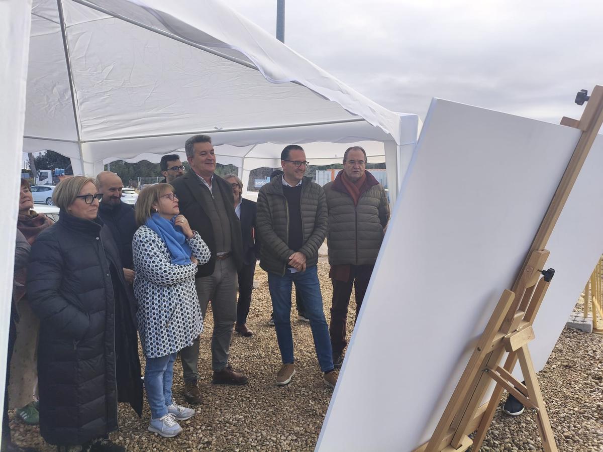 Conxa García se reunió con Martínez Mus aprovechando la visita a las obras del Pont de l'Omet.