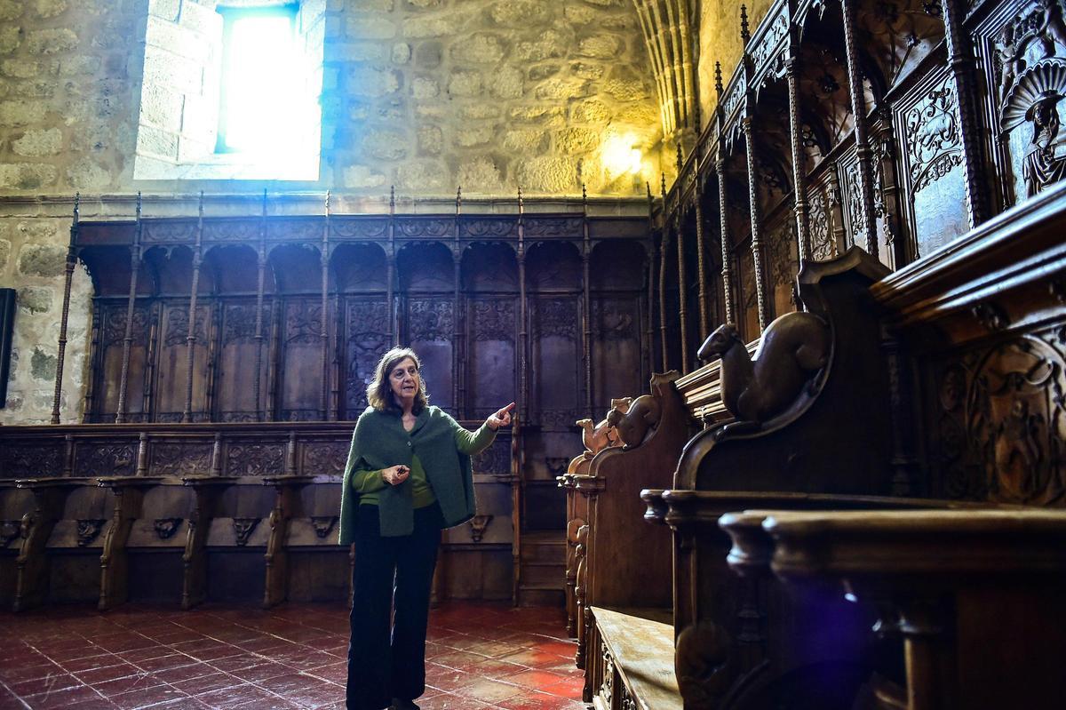 La sillería del coro del Monasterio de Yuste, al detalle