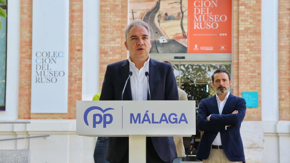 Elías Bendodo, este viernes en Málaga.