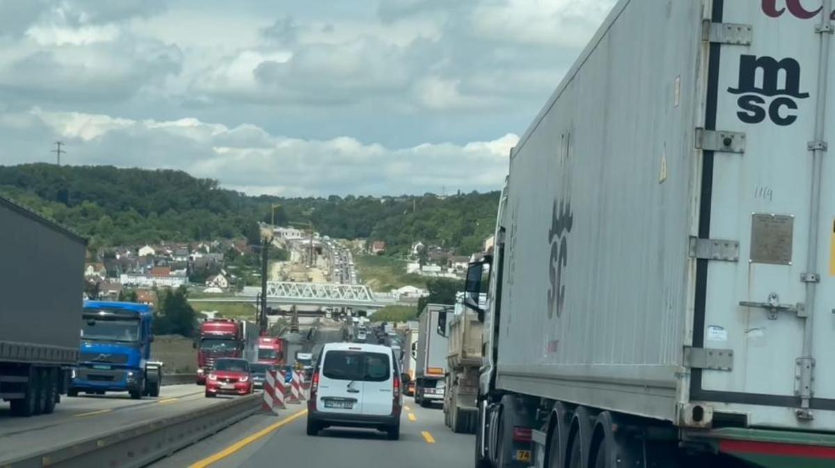 Atasco en las autopistas alemanas