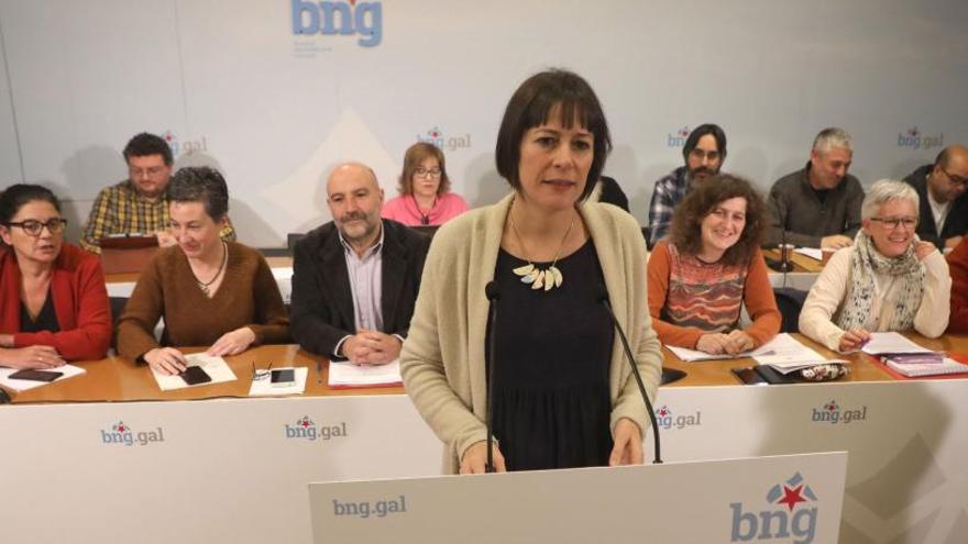 Ana Pontón, ayer en el Consello Nacional del BNG.