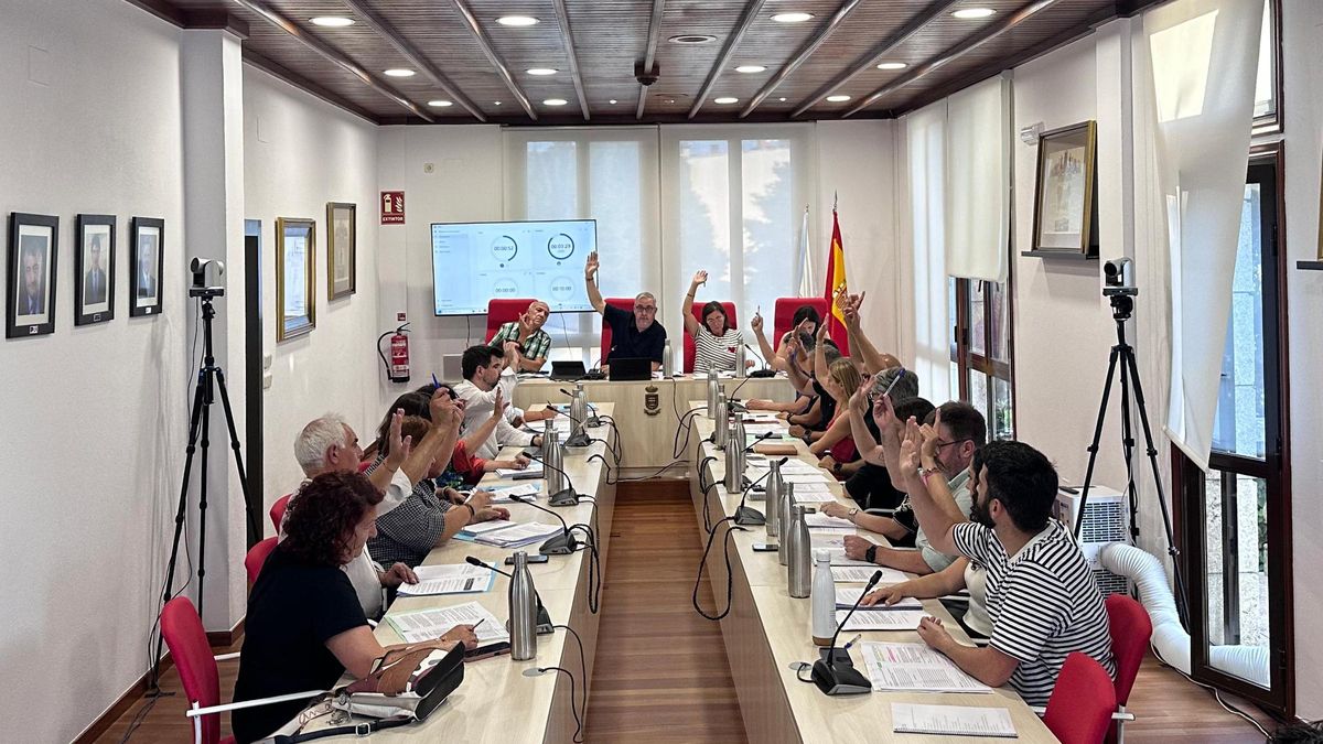 Imaxe da sesión plenaria de xullo.