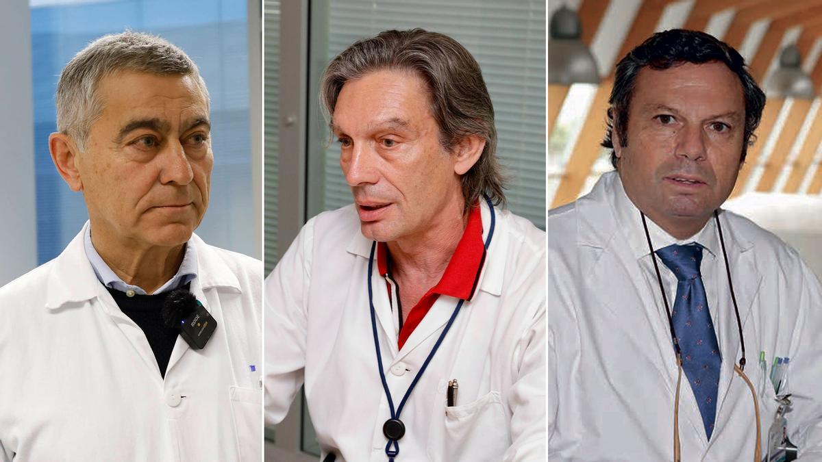 De izquierda a derecha: José Luis Llorente, Emilio Esteban y Ángel Pérez Arias.