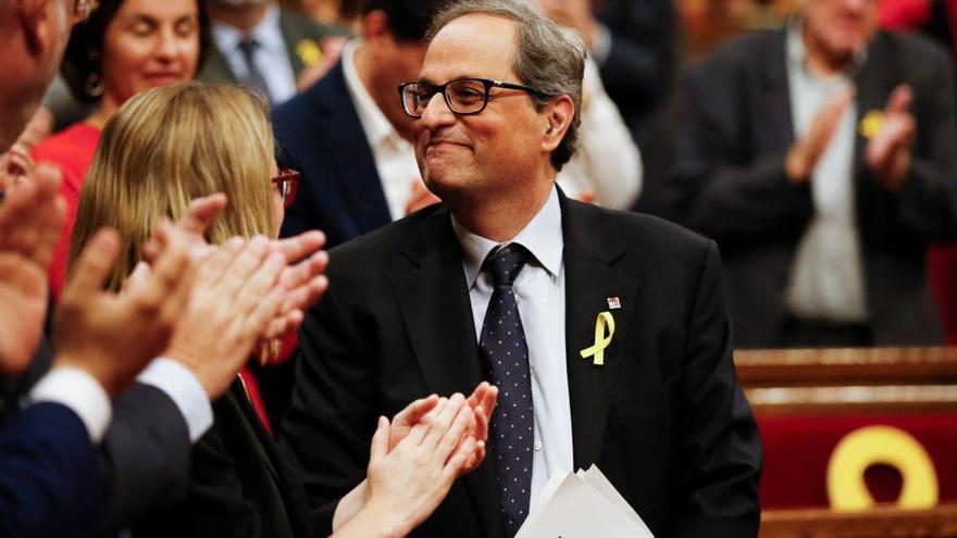 Quim Torra: &quot;Nuestro presidente es Puigdemont y seremos leales al 1-O&quot;