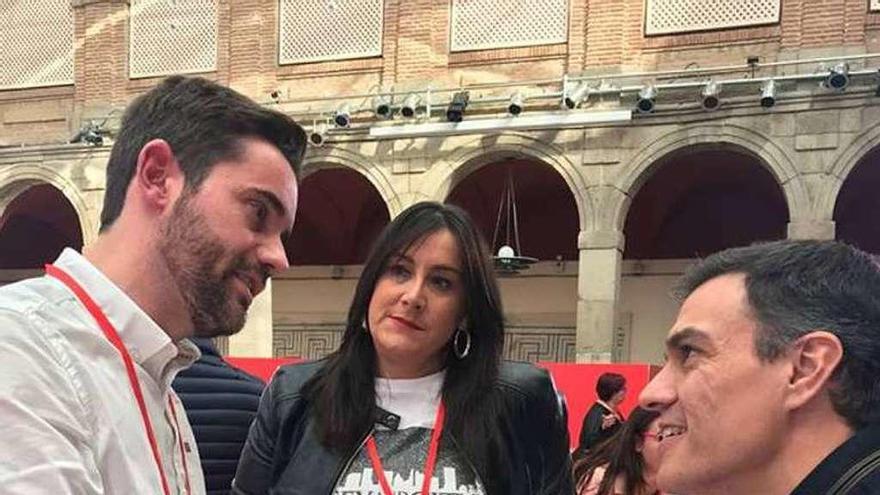 Antidio Fagúndez, Ana Sánchez y Pedro Sánchez.