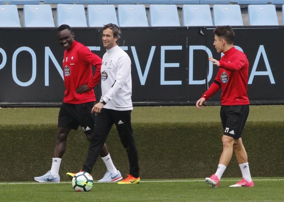 Último entrenamiento del Celta antes de vsitar el Bernabéu // Alba Villar