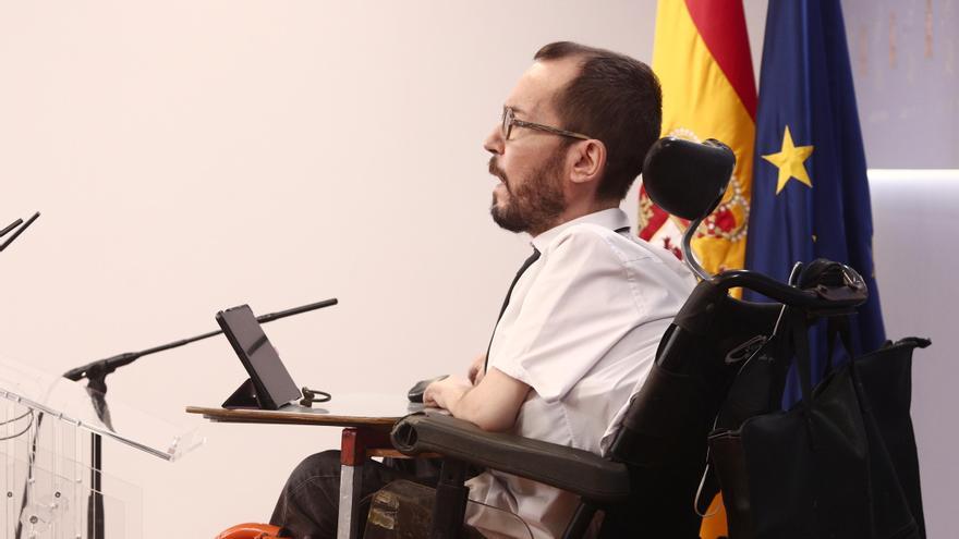 El portavoz de Unidas Podemos en el Congreso, Pablo Echenique.