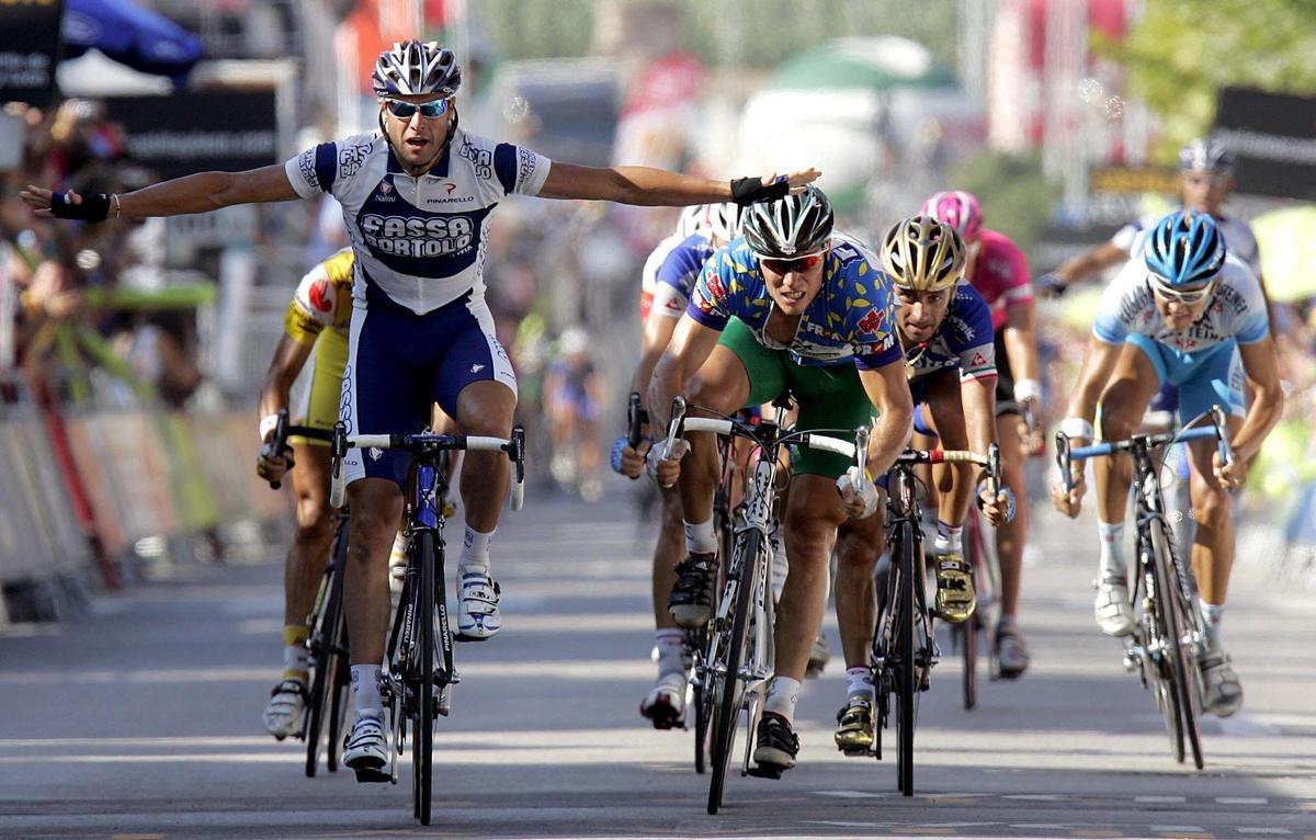 Alesandro Petacchi (Fassa Bortolo), "Ale-Jet", va guanyar l'esprint a Lloret.
