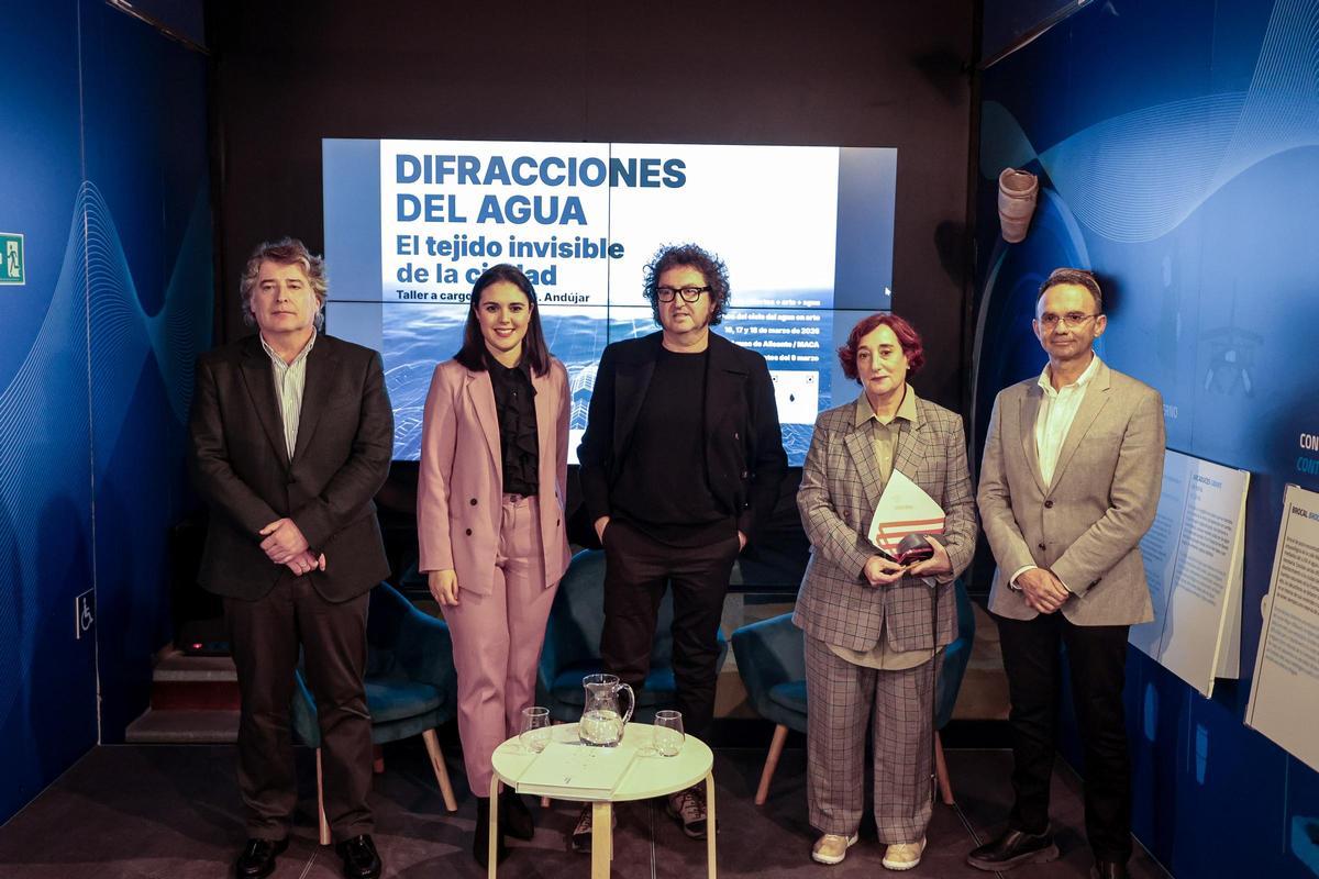 Un momento de la presentación del proyecto, este martes, en el Museo de Aguas de Alicante