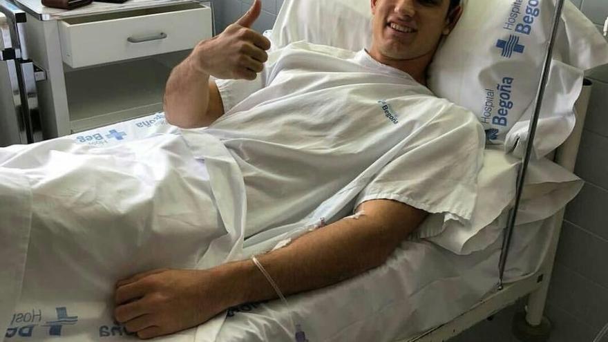 Guedes, recién operado, esta mañana