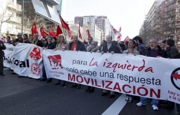 Las imágenes de la manifestación en Zaragoza