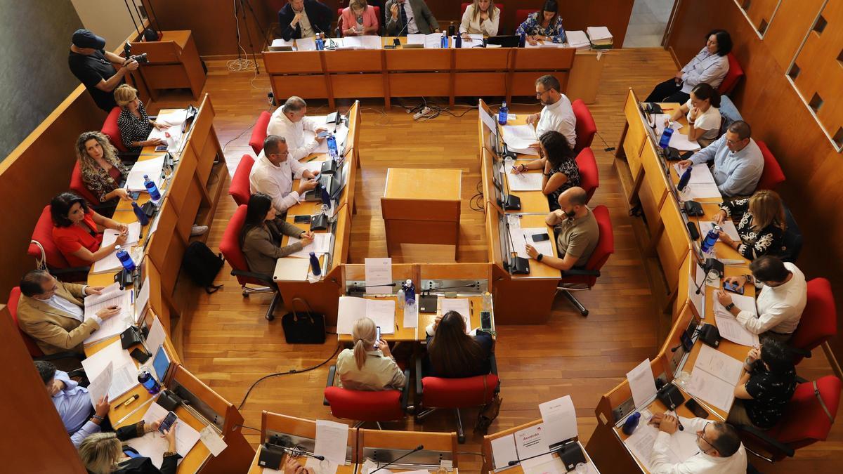 Pleno celebrado hoy en el Ayuntamiento de Lorca.