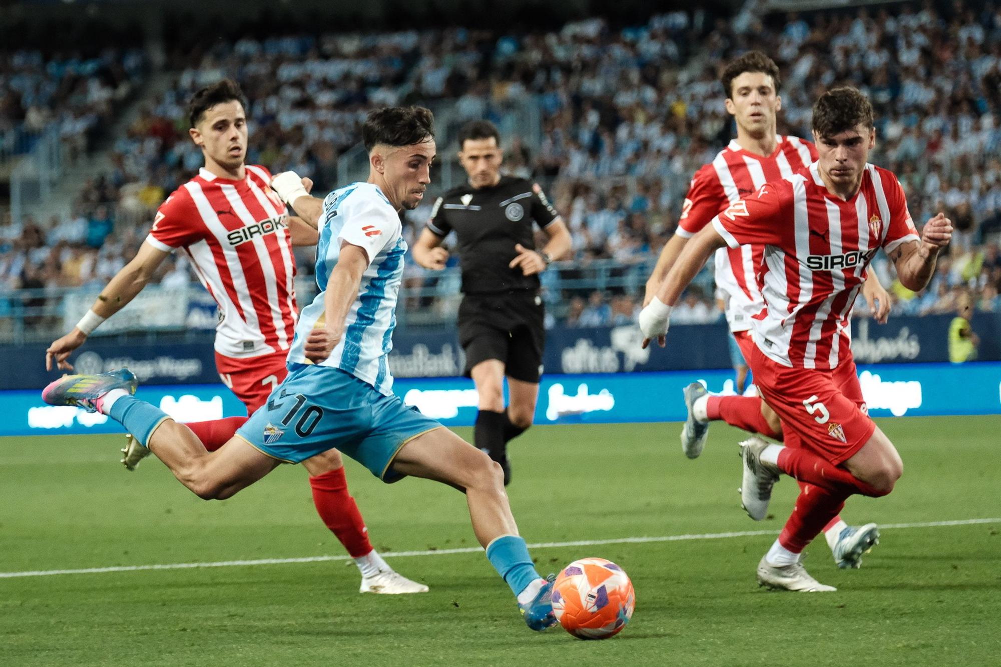 Málaga CF - Sporting. Jornada 40, Liga Hypermotion