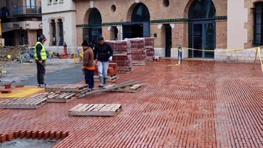 L&#039;estat actual de la plaça de l&#039;Escorxador.