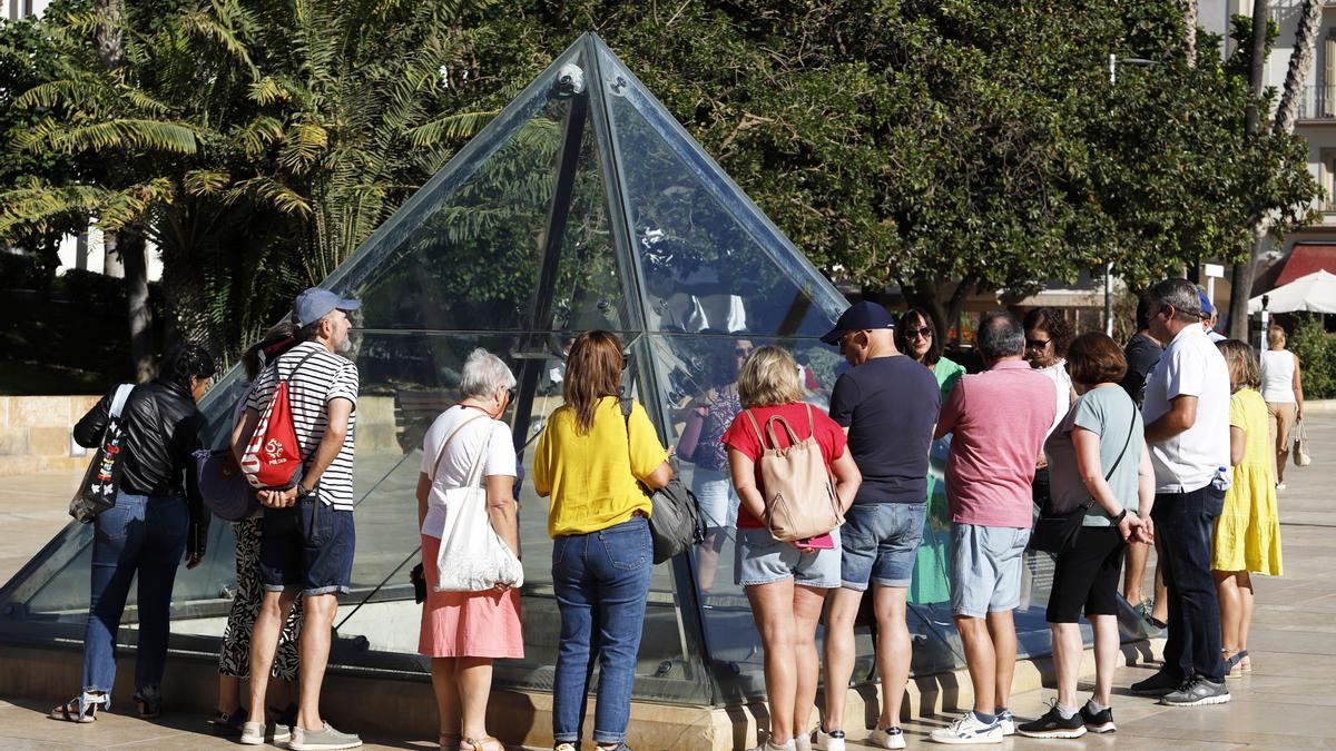 Un grupo de turistas.