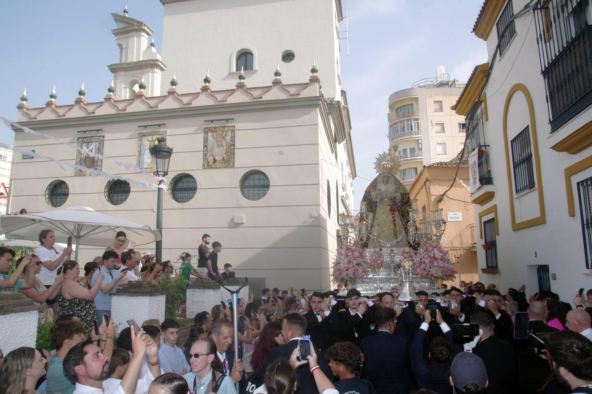 La procesión de la Virgen de la Trinidad este sábado, en imágenes