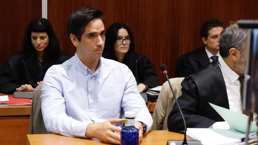 Rodrigo Lanza, durante el juicio