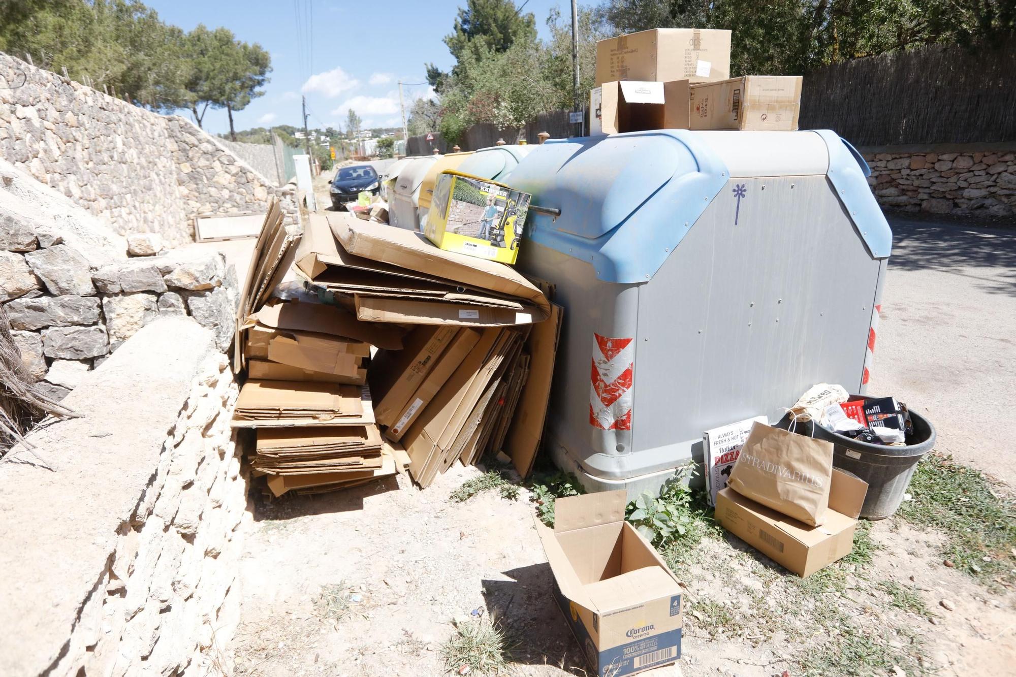 Primer día de huelga de basuras en Ibiza