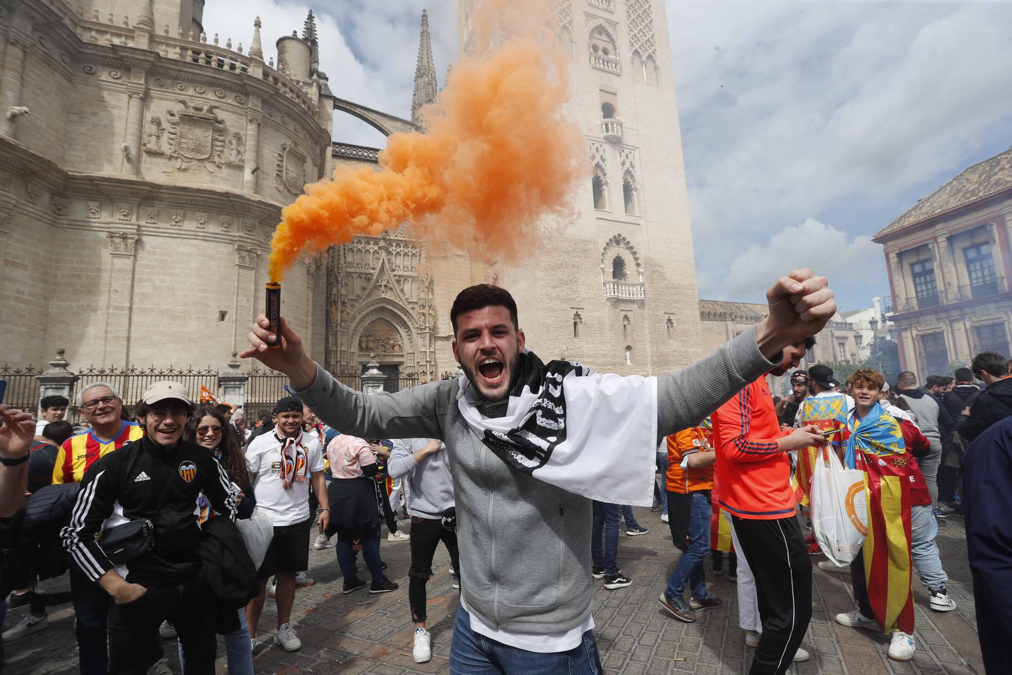 El valencianismo toma Sevilla: así está la ciudad