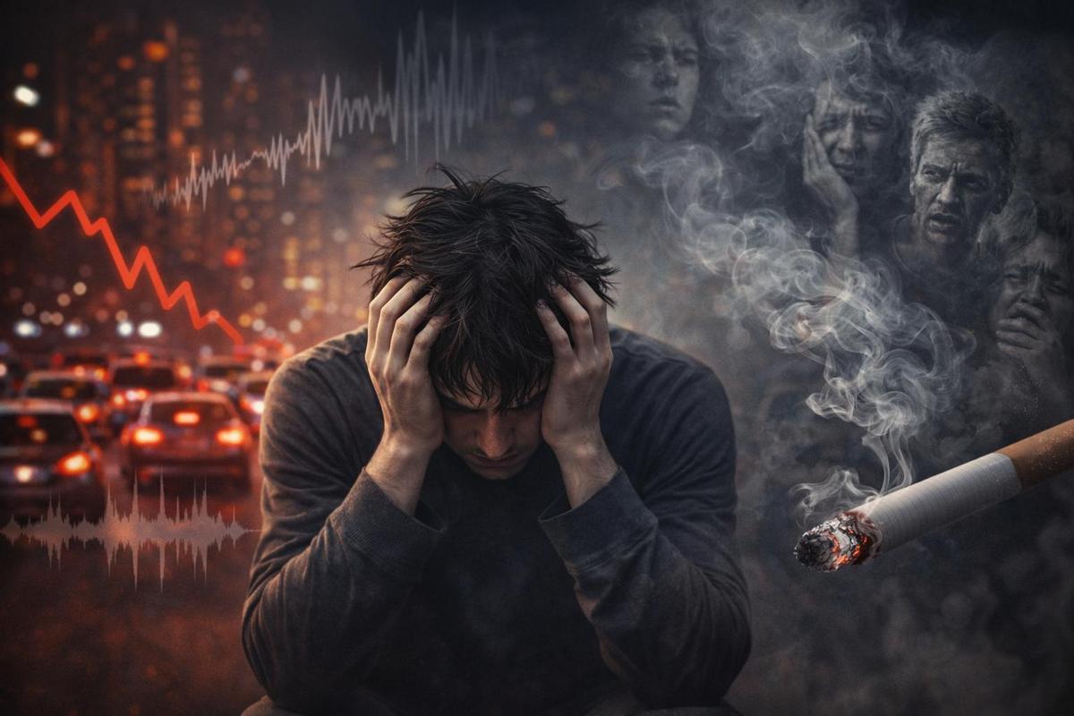 La contaminación del aire y el ruido se vincula con la depresión y la ansiedad