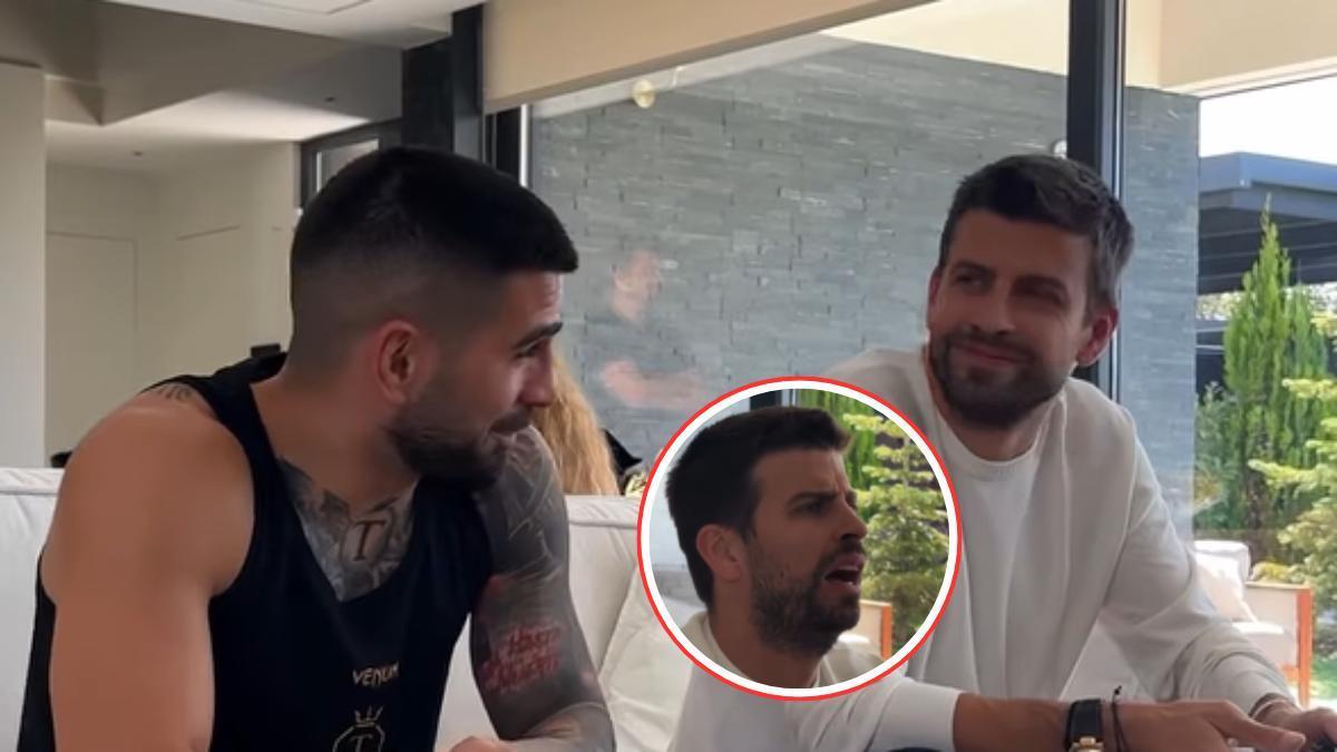 Topuria y Piqué juegan al FIFA en casa de Ilia.