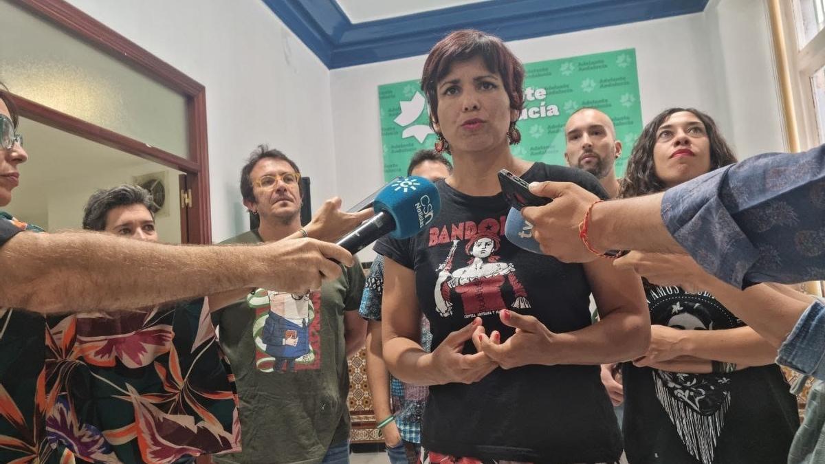 Teresa Rodríguez, candidata de Adelante Andalucía a la Junta.