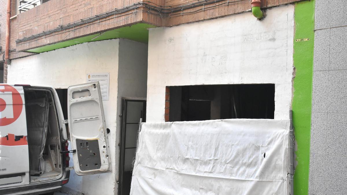 Imagen actual de lo que fue la corsetería Betina de Cáceres.