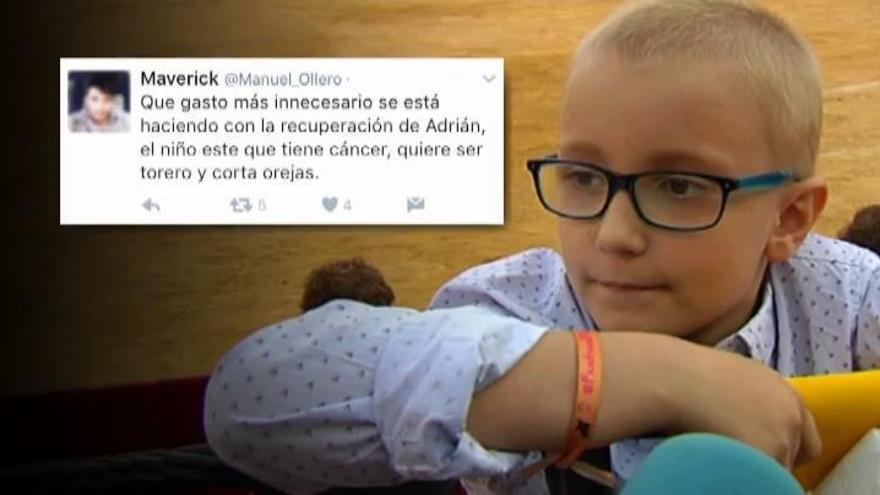 Odio en las redes sociales al niño taurino con cáncer