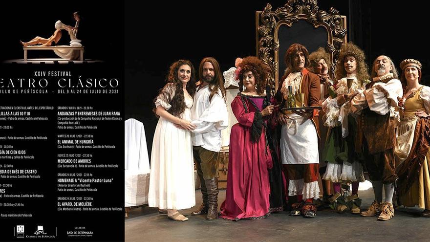 Cartel promocional del Festival de Teatro Clásico de Peñíscola