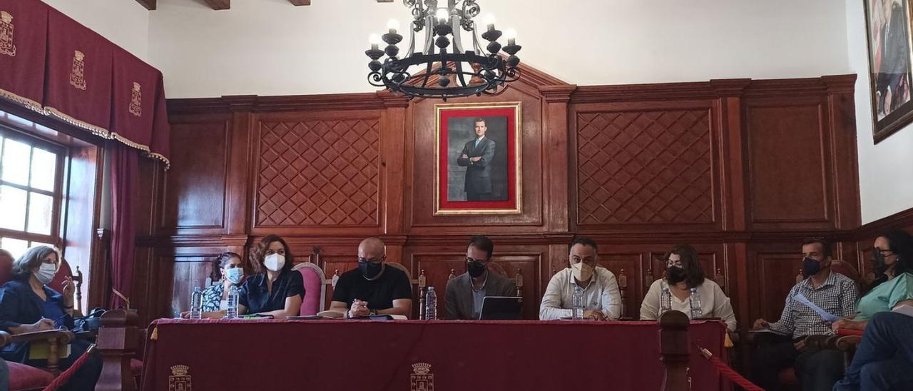 Un momento del pleno del Ayuntamiento de San Sebastián de La Gomera.