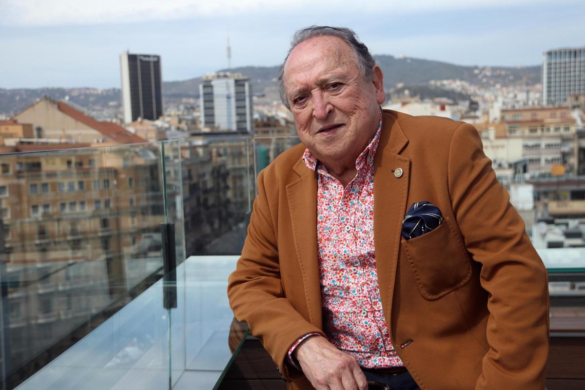 El actor Fernando Esteso en un hotel de Barcelona el 2023.