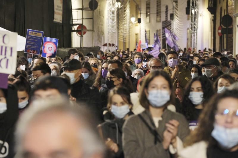 Marcha solidaria en La Laguna por el Día de la Violencia contra la Mujer