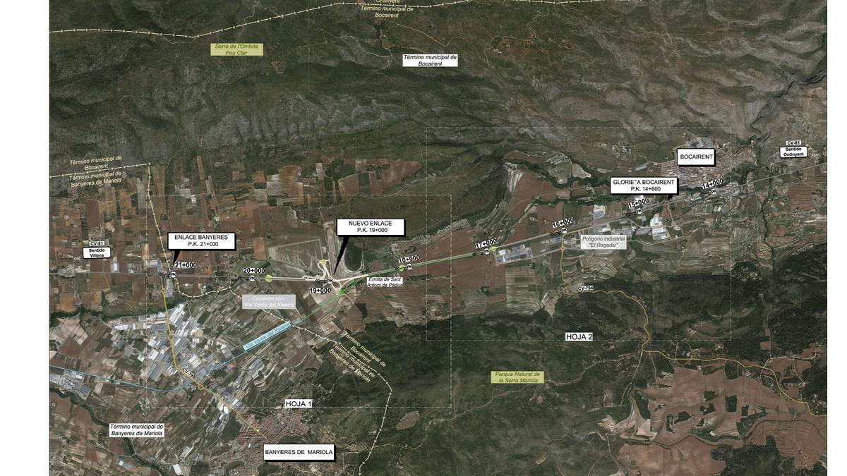 Más de 5.000 vehículos diarios: la CV-81 en Bocairent reordenará sus accesos con 12,4 millones de inversión