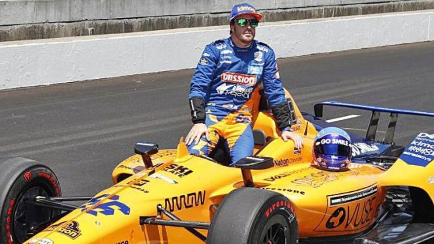 Fernando Alonso, en las 500 Millas de Indianapolis