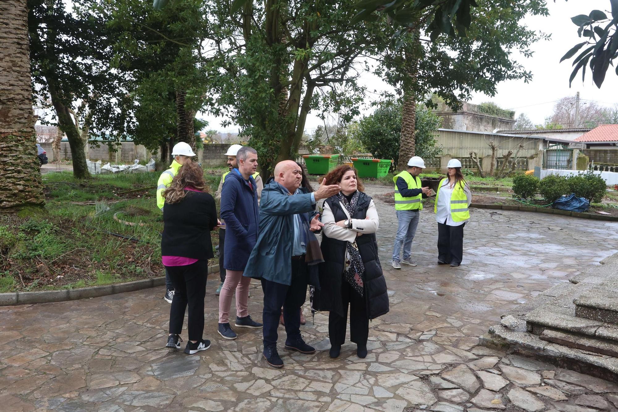 Visita a Finca Os Loureiros, sede del futuro Pazo da Cultura de Abegondo