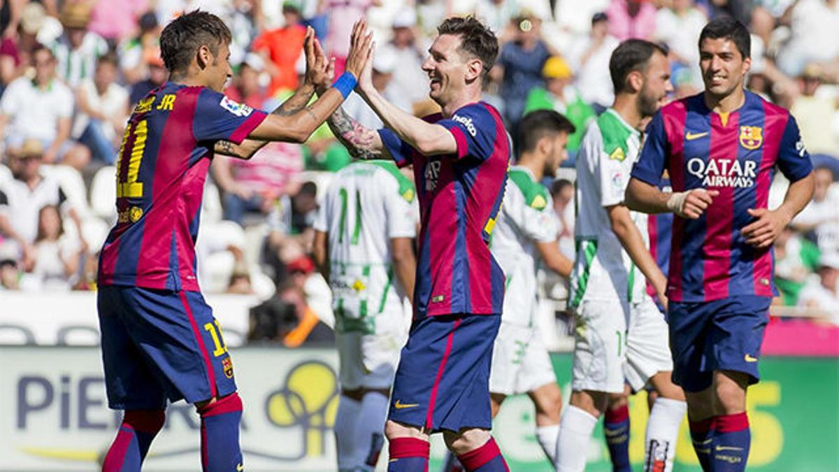 Messi le cedió un penalti a Neymar en el Córdoba-Barça de la temporada 2014-15