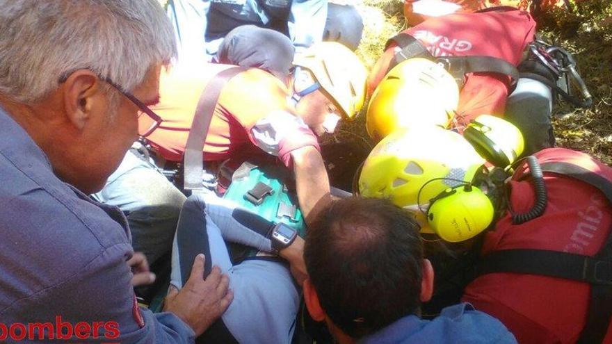 Un parapentista de 38 anys, ferit greu després d&#039;accidentar-se a Montmajor
