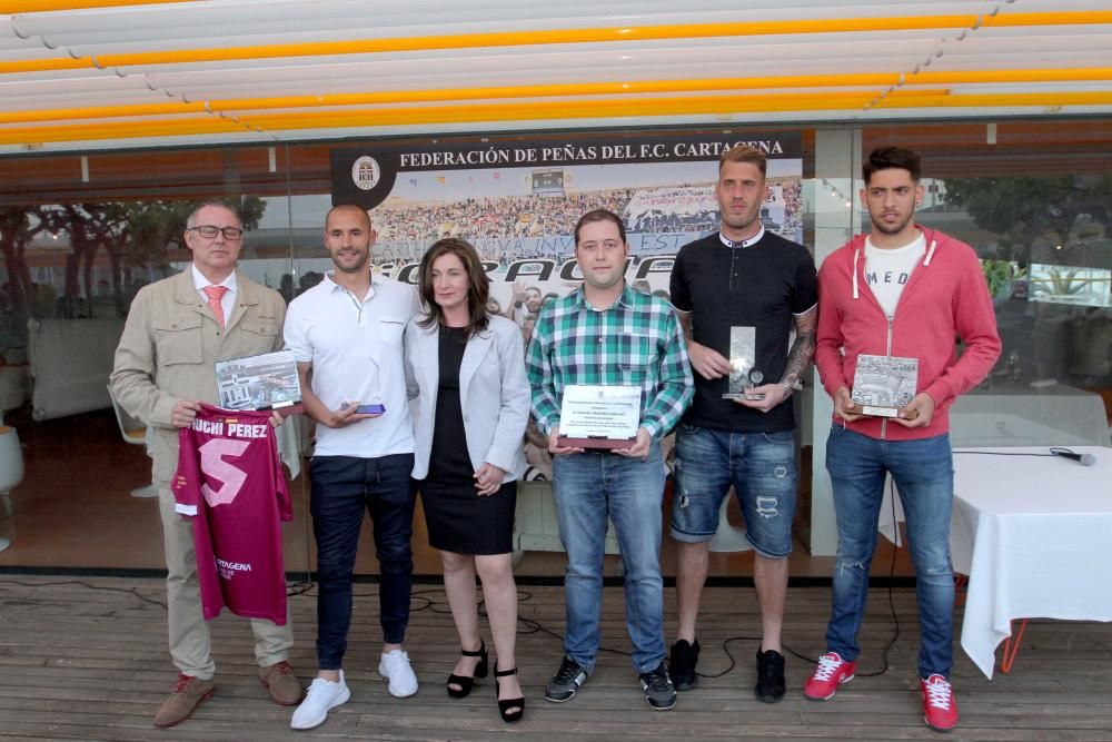 La Federación de Peñas del FC Cartagena ha elegido a Sergio Jiménez como mejor jugador de la temporada