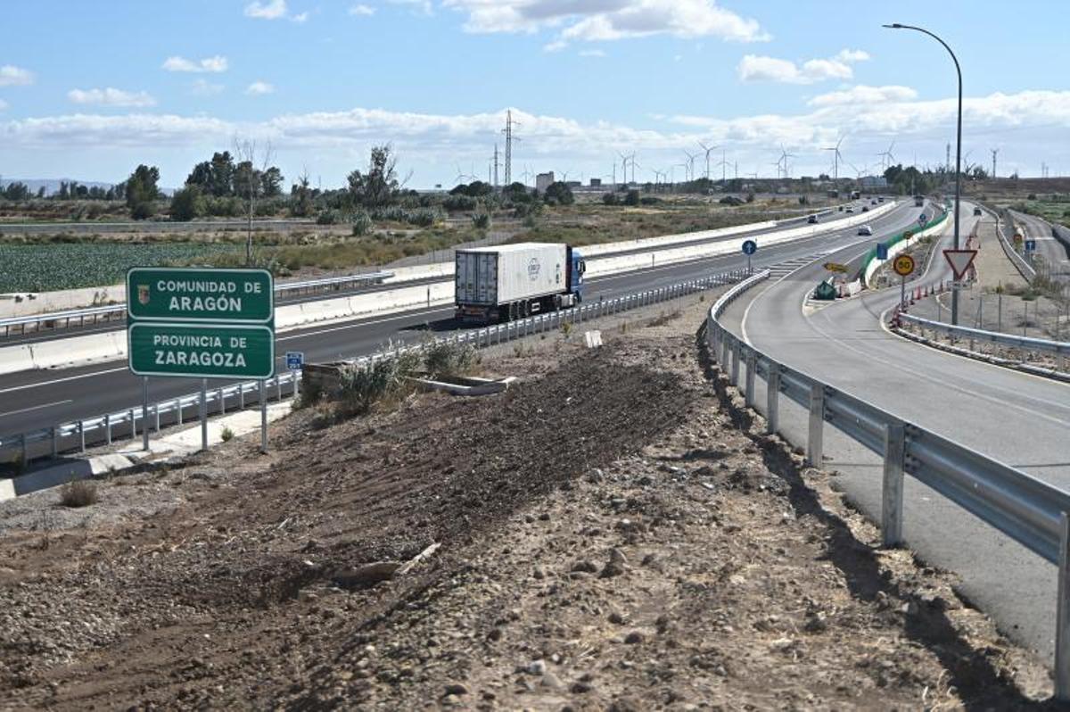 Obras pendientes en uno de los ramales de servicio.